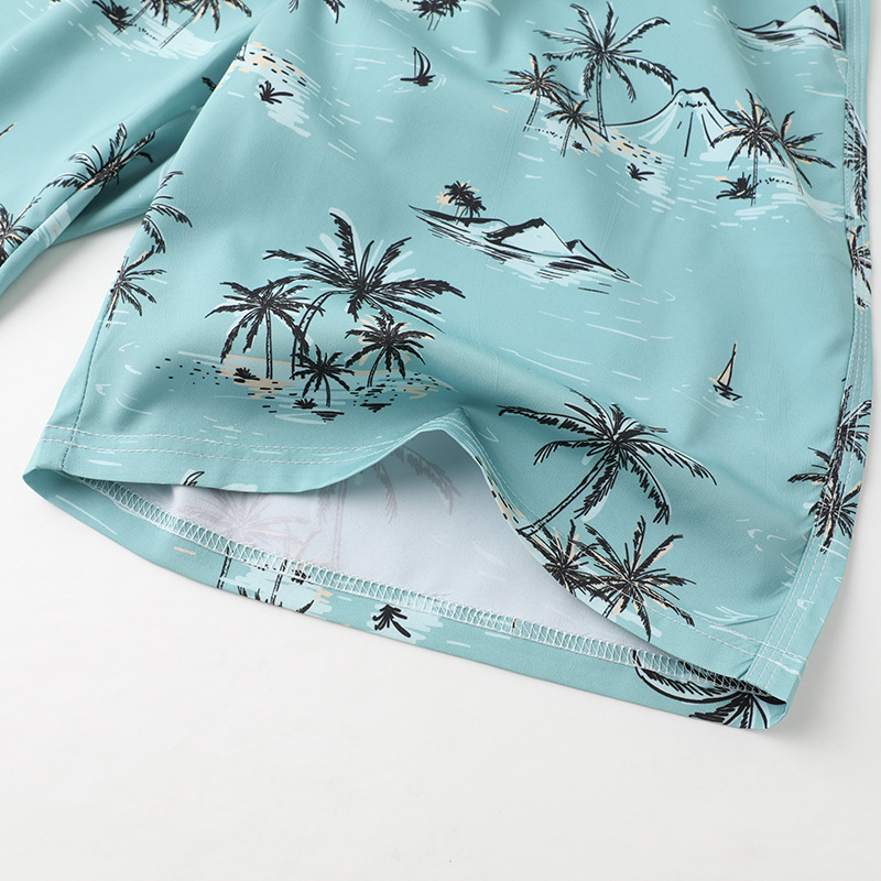 Pareja de pantalones de playa para hombre, versión holgada de secado rápido, playa, cinco puntos de deportes de vacaciones, pantalones cortos de mujer de natación en la playa