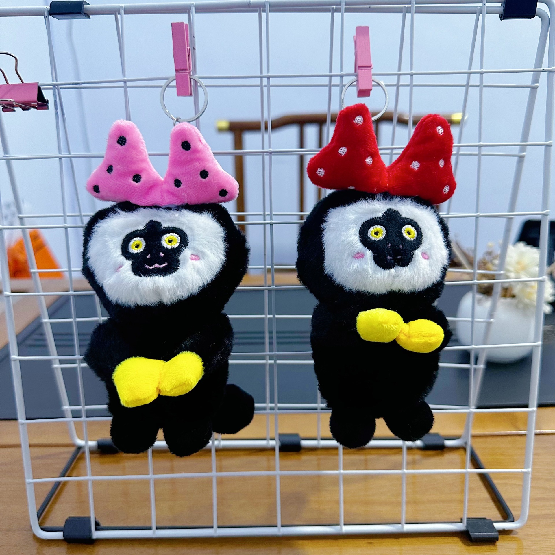 Cuatro pulgadas muñeca de peluche pequeño colgante muñeca llavero muñeca mochila colgante juguete de peluche regalo