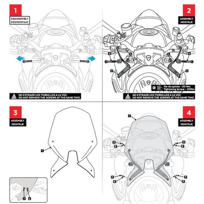 Monster Modified Windshield — Motorcycle front windshield
