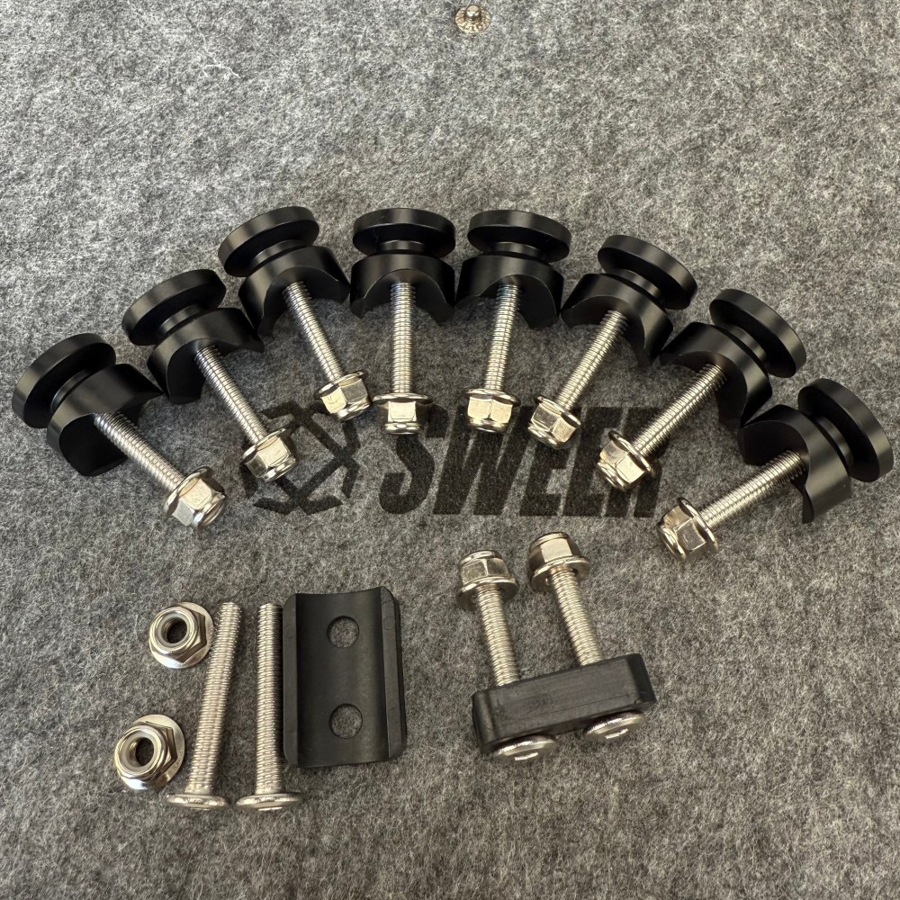 Universal Motorcycle Tail Box Buckle Aluminum Alloy Bottom Screw Kit Tail Box Accessories Kit Brand New Motorcycle Tail Box Accessories Kit
