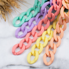 アクリルプラスチックの実色のつや消し17*23チェーンのゴムは口を開けます。