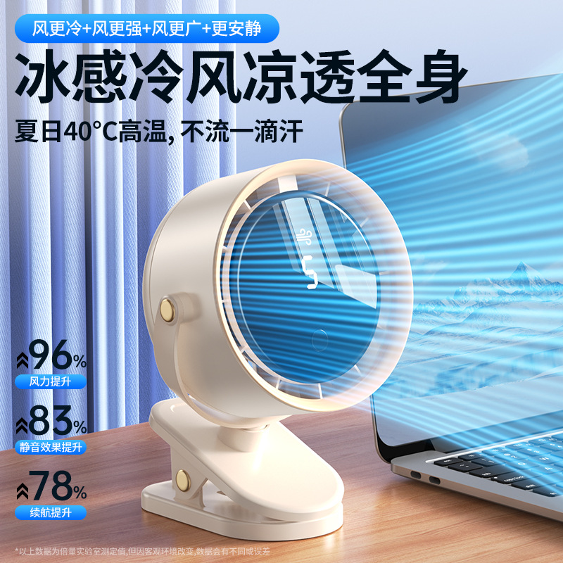 2025 nuevo ventilador de clip pequeño dormitorio ventilador de techo cabecera de cama ventilador de pared ventilador eléctrico transfronterizo fábrica de origen al por mayor image 3