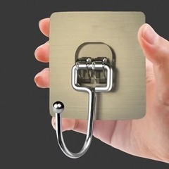 ステンレスの大きいフックの強力な接着剤は穴を開けないでください。