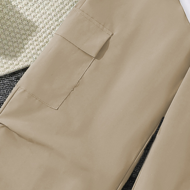 Mädchen Zweiteiler Set Mit Sweatshirt Und Cargo Hose_voghion.com