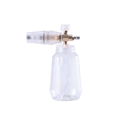No. 2 aluminum transparent high-pressure PA foam sprayer, designed for car washing, with a large capacity and fan-shaped foam (High pressure car wash water gun) - no-2-aluminum-transparent-foam-pot