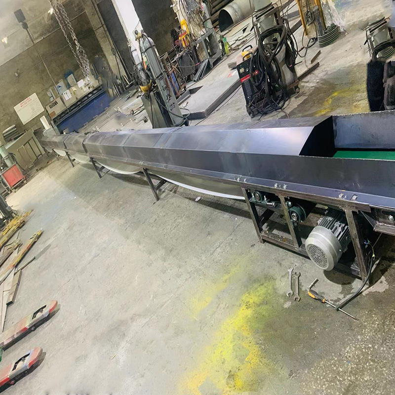 生产小型密封粉体皮带输送机化工生产线传送带粉体生产皮带输送带