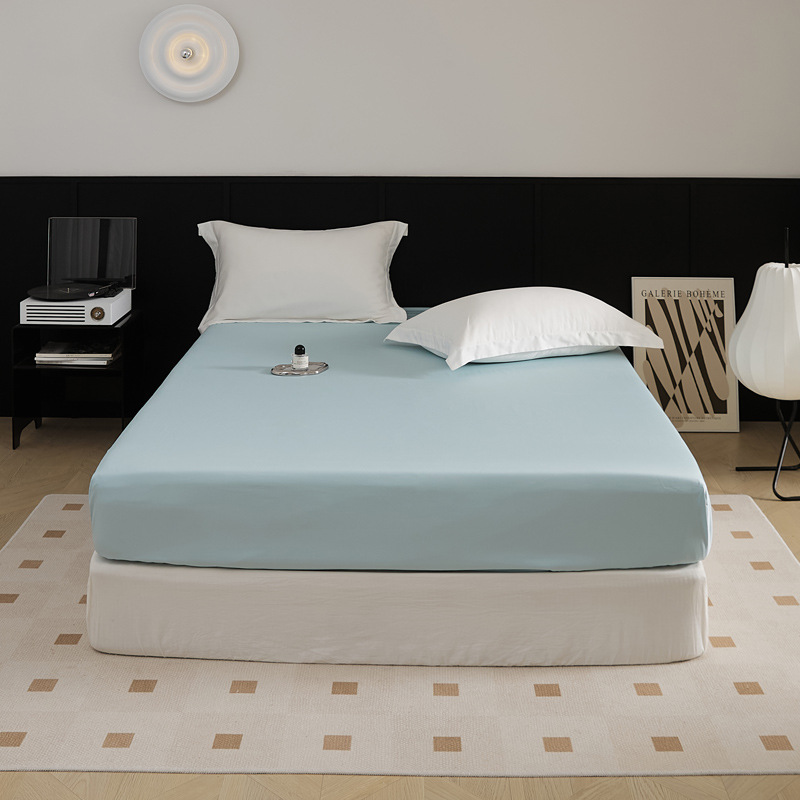 El nuevo 100S de algodón de fibra larga de algodón de una sola cama de algodón puro de color sólido agradable para la piel, cama de 1,5 m, cama de 1,8 m