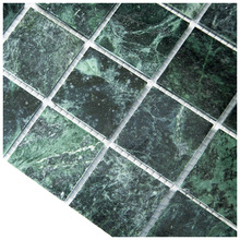 墨綠色天然大理石大花綠石材馬賽克瓷磚花園景觀水池花池魚池貼磚