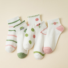 襪子女短襪春夏薄款日系可愛短襪學生韓版ins短筒低幫女船襪