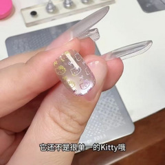 zHellokitty美甲转印钢板高颜值透明硅胶转印印章彩绘DIY转印工具