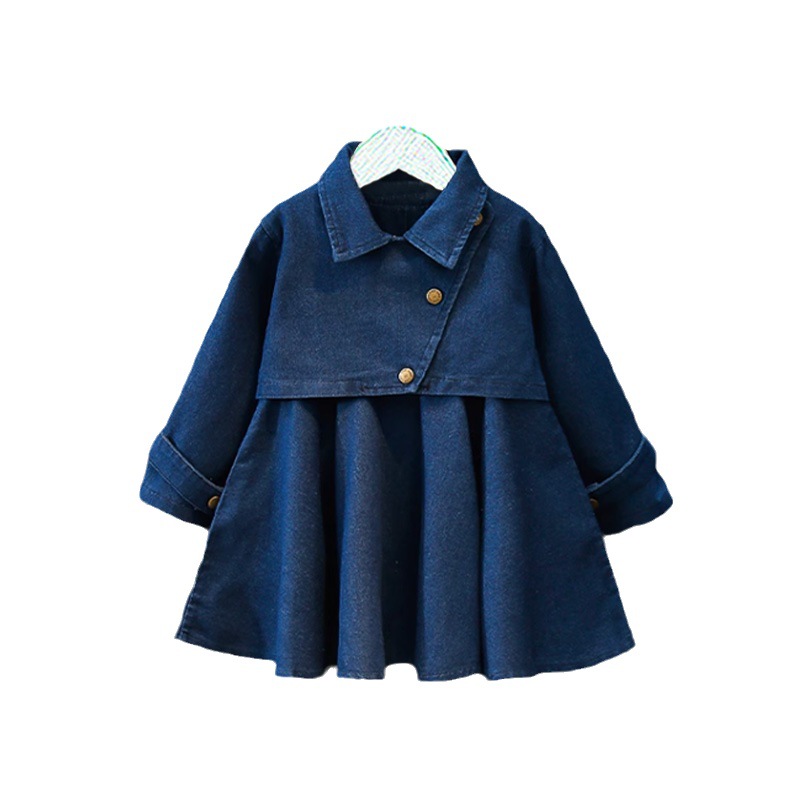 2023 nuove ragazze moda coreana gonna per bambini primavera e autunno set da due pezzi da cowboy per bambini_voghion.com
