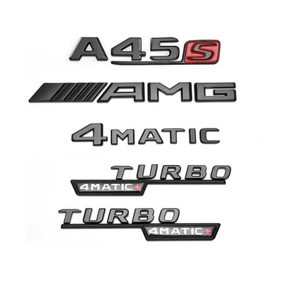 Car logo side emblem, black