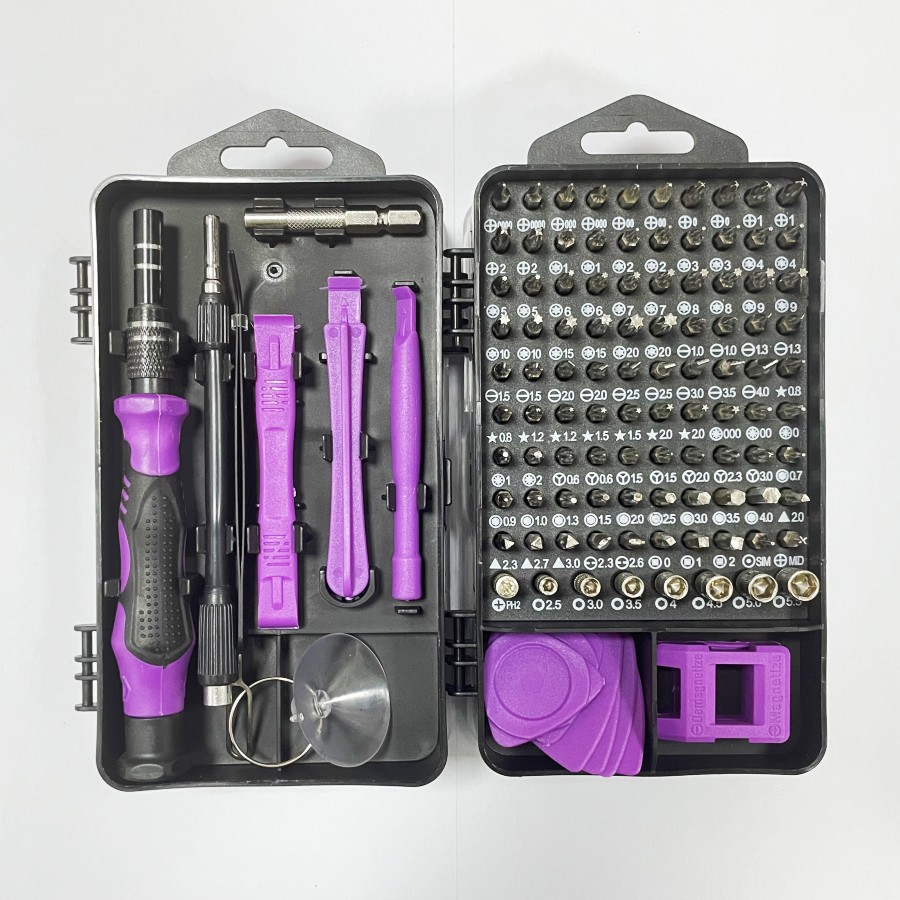 115-in-1 screwdriver set affordable version (purple)