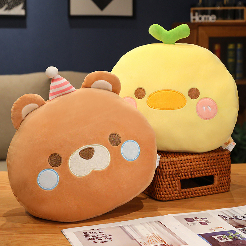 Calentador de mano almohada mano más caliente felpa juguete muñeca mano almohada siesta almohada estudiante dormir muñeca linda chica invierno