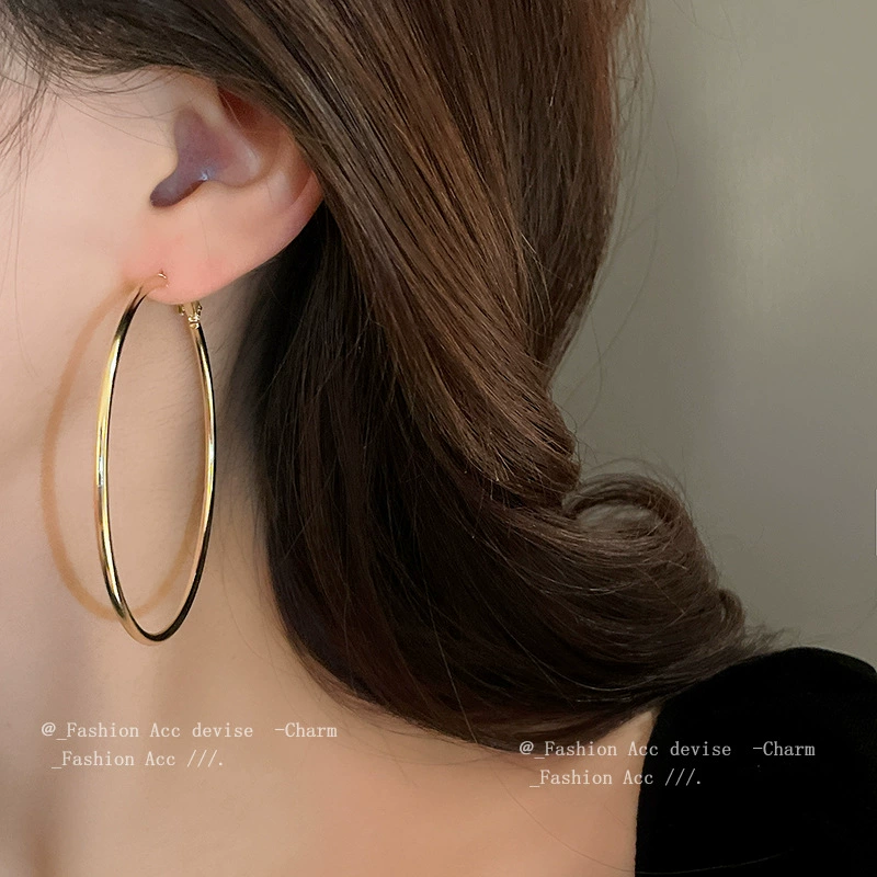 Metal silver needle, universal earrings, simple and elegant design, high-quality style, wholesale