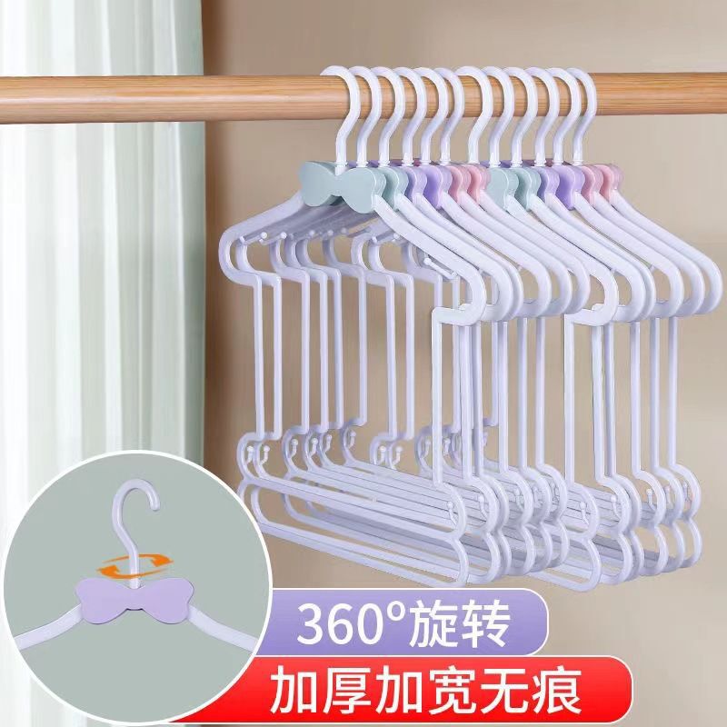 Children's Suit Hanger with Bowknot, Integrated Thickened Hanger for Baby and Mother Store, Kids' One-Piece Hanger