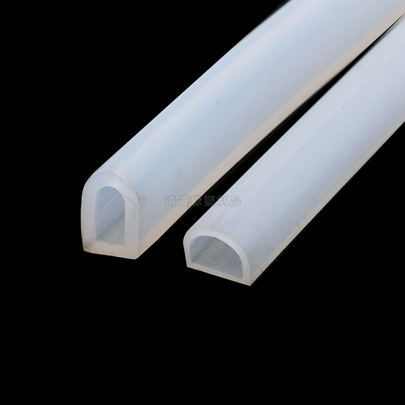 靖晨销售机械设备硅胶防撞条D型硅胶条U型包边条实心硅橡胶密封条