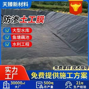 Геомембранный резервуар для хранения HDPE Дно 1,0 мм Новый материал полиэтилен черная пленка отходы заполнения заземляющее покрытие Геомембрана