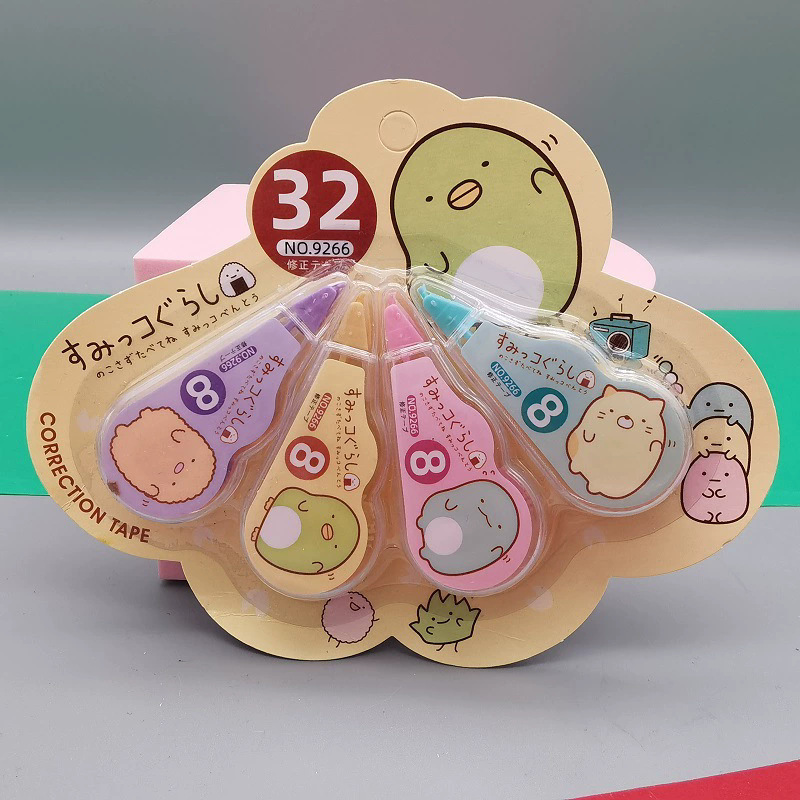 Nuevo Sanrio corrección creativa Cullomi Melaty cuatro paquetes corrección corrección corrección líquido de gran capacidad para niños