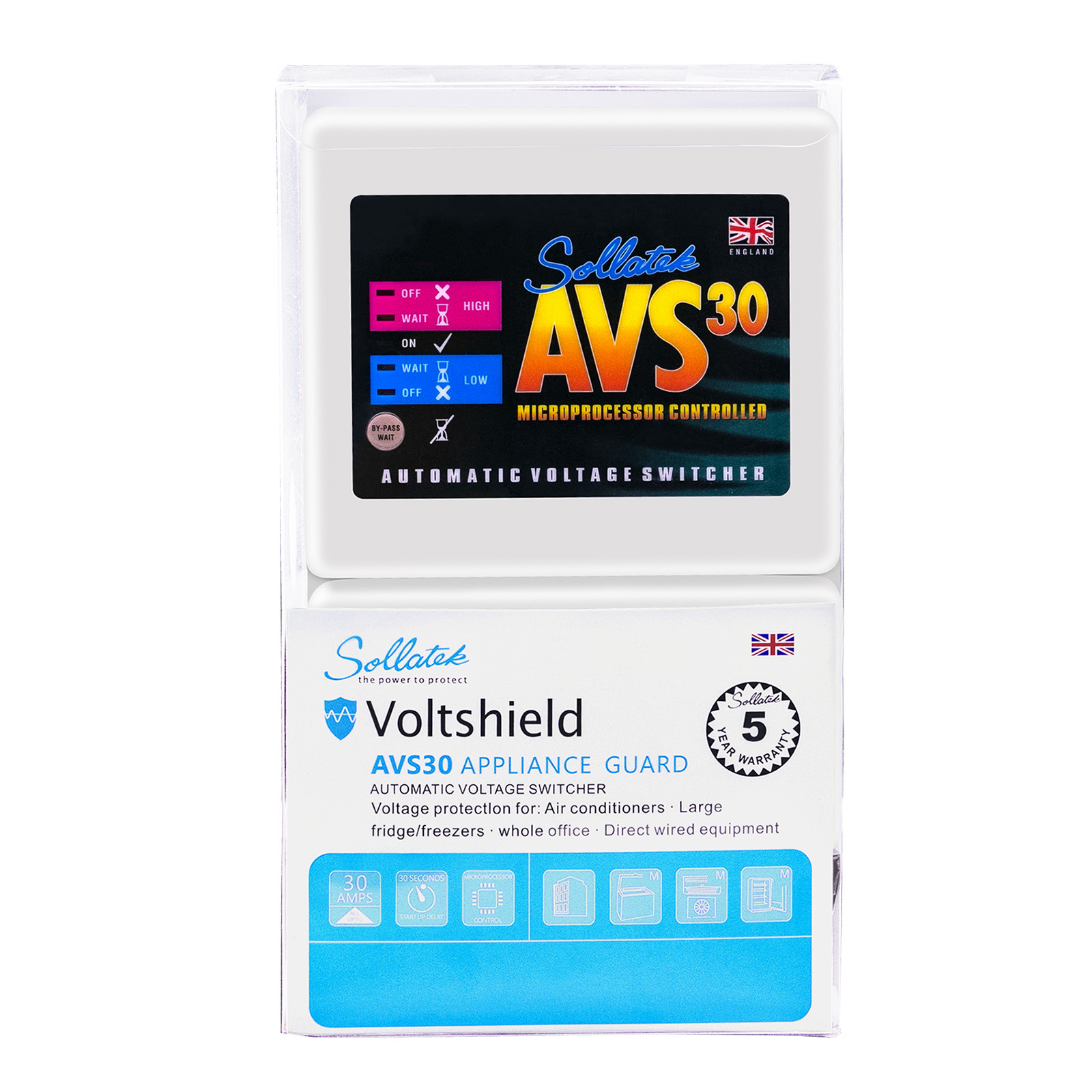 Cross-border direct supply 230V 30A Amps voltage protector high power AVS-30