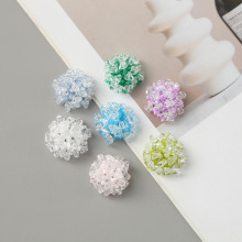 2.5cm钻球超仙饰品配件春夏森系耳钉配件时尚轻奢服装辅料批发