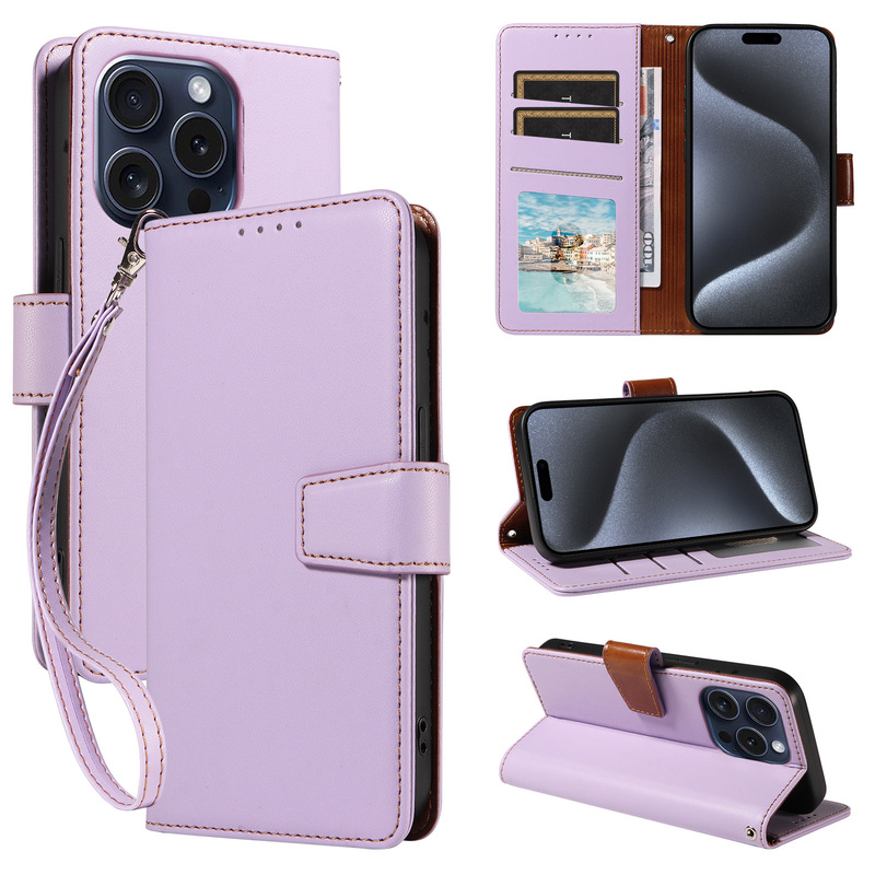 Suitable for Iphone16Promax Anti-Magnetic Cloth Flip Phone Case Samsung S25 Protective Cover Anti-Fingerprint Phone Case
