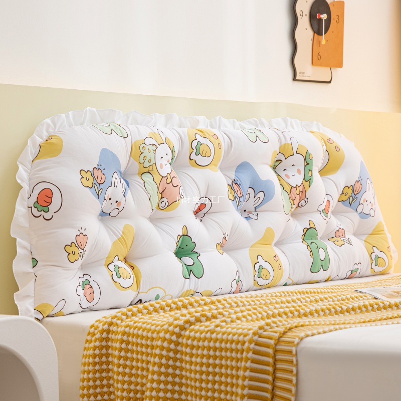 Children's Bedside Soft Cushion, Long Bed, Large Backrest, Cute Tatami Bed Cushion, Bedroom Anti-Collision Cushion