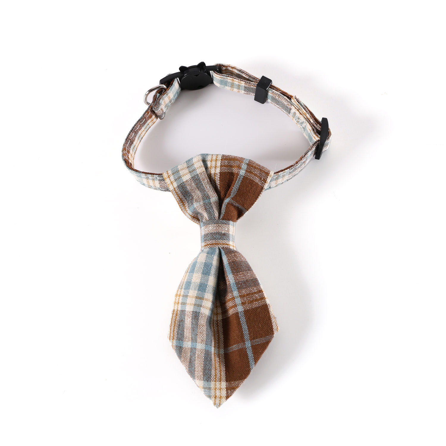 Pet británico corbata ajustable collar collar campana accesorios para perros