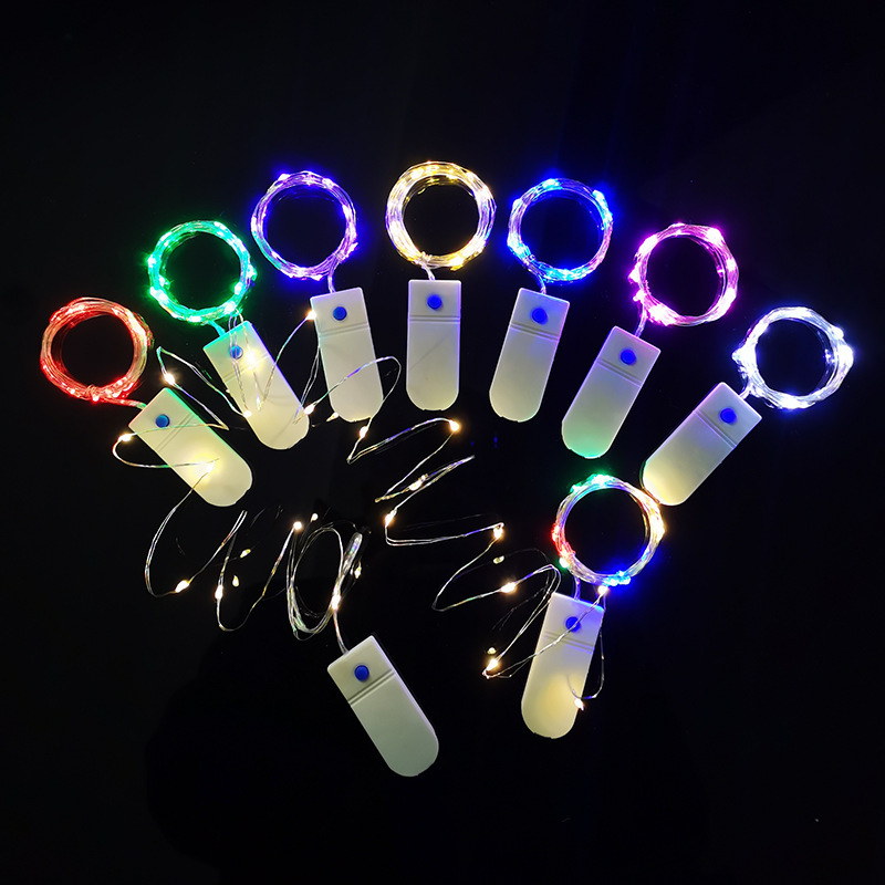 Switch flashing light string Christmas holiday flowers decorative button battery copper wire led string light all over the Sky star light string