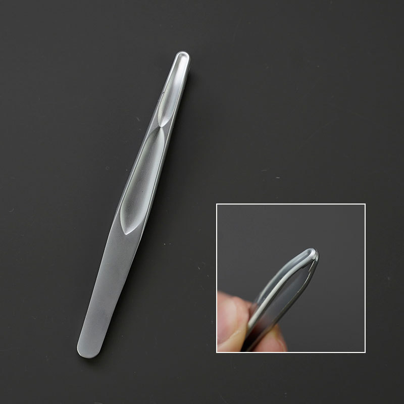 (zirconium silver) heat-treated thick seamless eyebrow tweezers