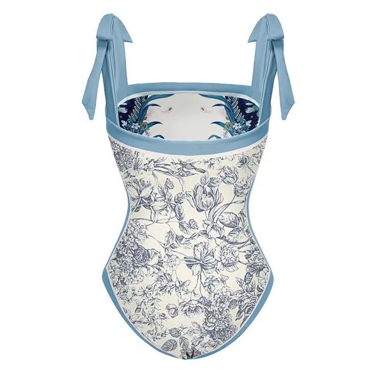 Maillot de bain trois pièces rétro couvrant ventre plage_voghion.com