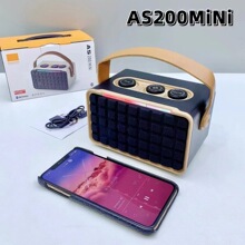 新品爆款 AS200MINI户外蓝牙音响RGB双喇叭手提便携低音炮小音箱