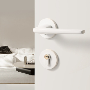 ft bedroom white door lock indoor magnetic suction mute split minimalist door handle room solid wood wooden door home door