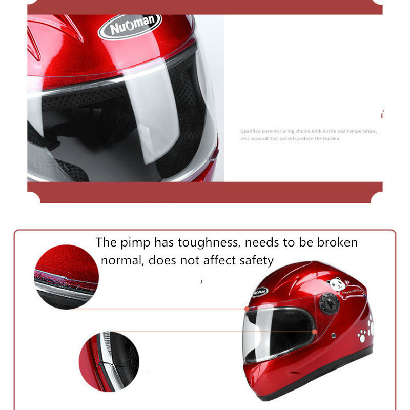 Black Electric Car 3-8 Year Old Children's Helmet Winter Cartoon Safety