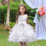 (Трансграничная торговля), детское вечернее платье с бантиком, Amazon, в корейском стиле, подходит для подростков