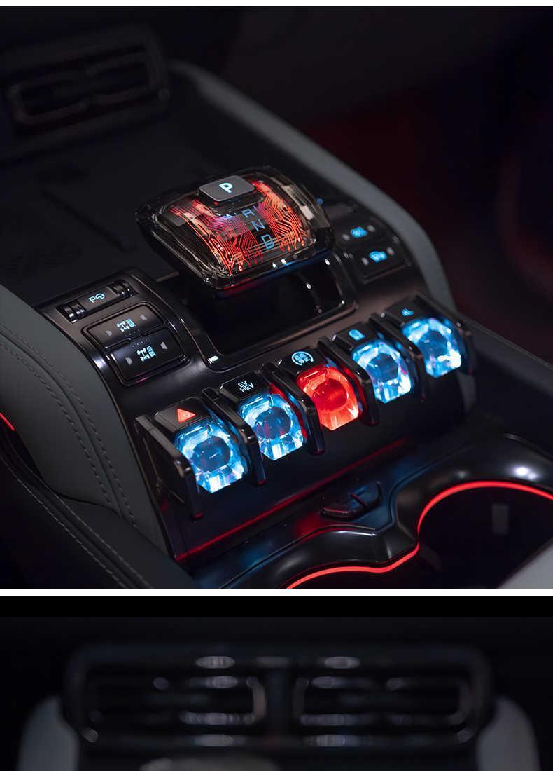 Suitable for Fang Cheng Bao 8 Crystal Gear Knob, Leopard 5 Sci-Fi Luminous Gear Knob, Gear Shift Cover, Car Interior Modification Accessories