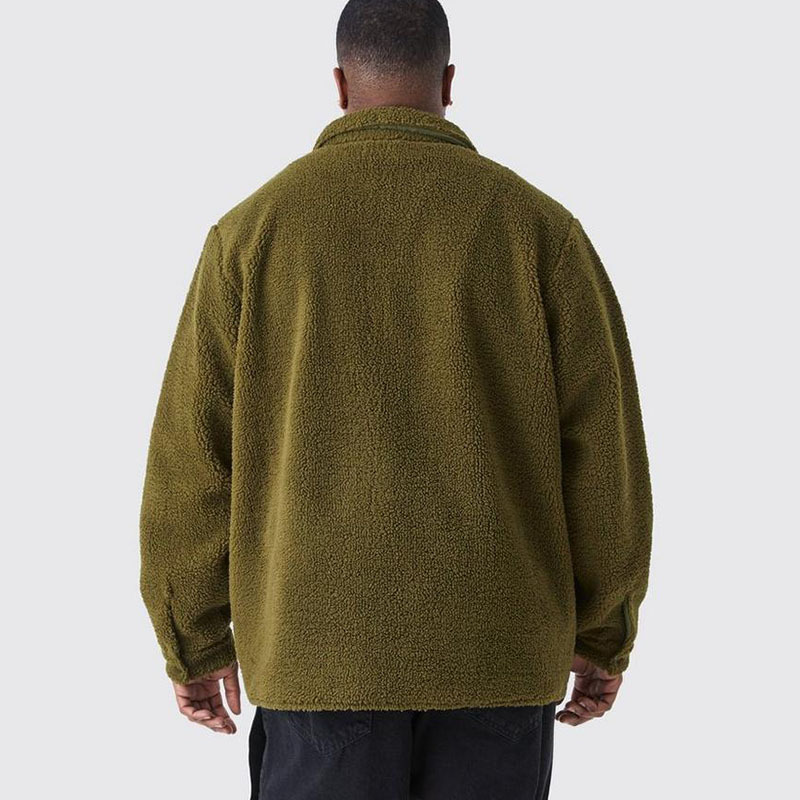 [En Existencia] Chaqueta Cárdigan de Estilo Europeo y Americano, Popular, Holgada, con Botones, Solapa, Color Sólido, para Otoño e Invierno, Abrigo de Felpa para Hombre