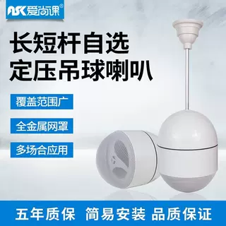 爱尚课 KD-913 吊球音响 悬挂式吊杆天花喇叭 公共广播 背景音乐