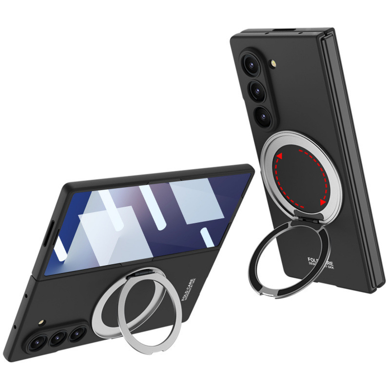 Samsung Z Fold7 携帯電話ケース折りたたみスクリーン磁気回転スタンド超薄型リング Fold7 落下防止シェルカバーに適しています。|undefined