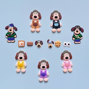 Handdog PVC soft rubber jewelry accessories mobile phone case accessories shoe flower shoe buckle DIY soft rubber stickers factory in stock products