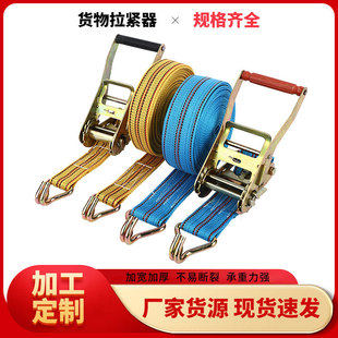 Manufacturer Customized Steel Frame 2 Inches 3 Tons Plastic Handle Blue Car Cargo Binding Belt Truck Tightener Ratchet Tensioner