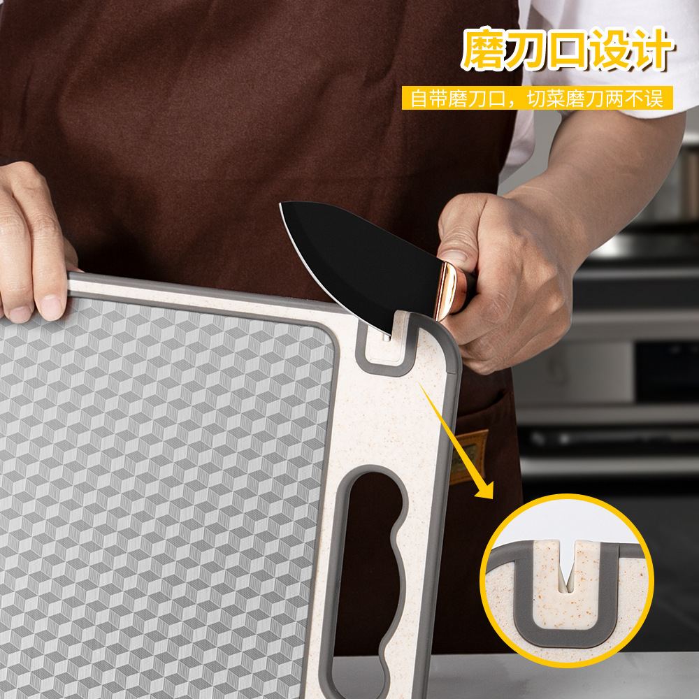 Suministro directo de fábrica nueva cocina de doble cara grado alimenticio patrón de diamante tabla de cortar tabla de cortar de superficie de acero inoxidable tabla de cortar patrón de nieve