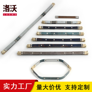 Spot supply shrapnel gold clip hardware accessories fierce clip wallet clip handbag hinge elastic strip