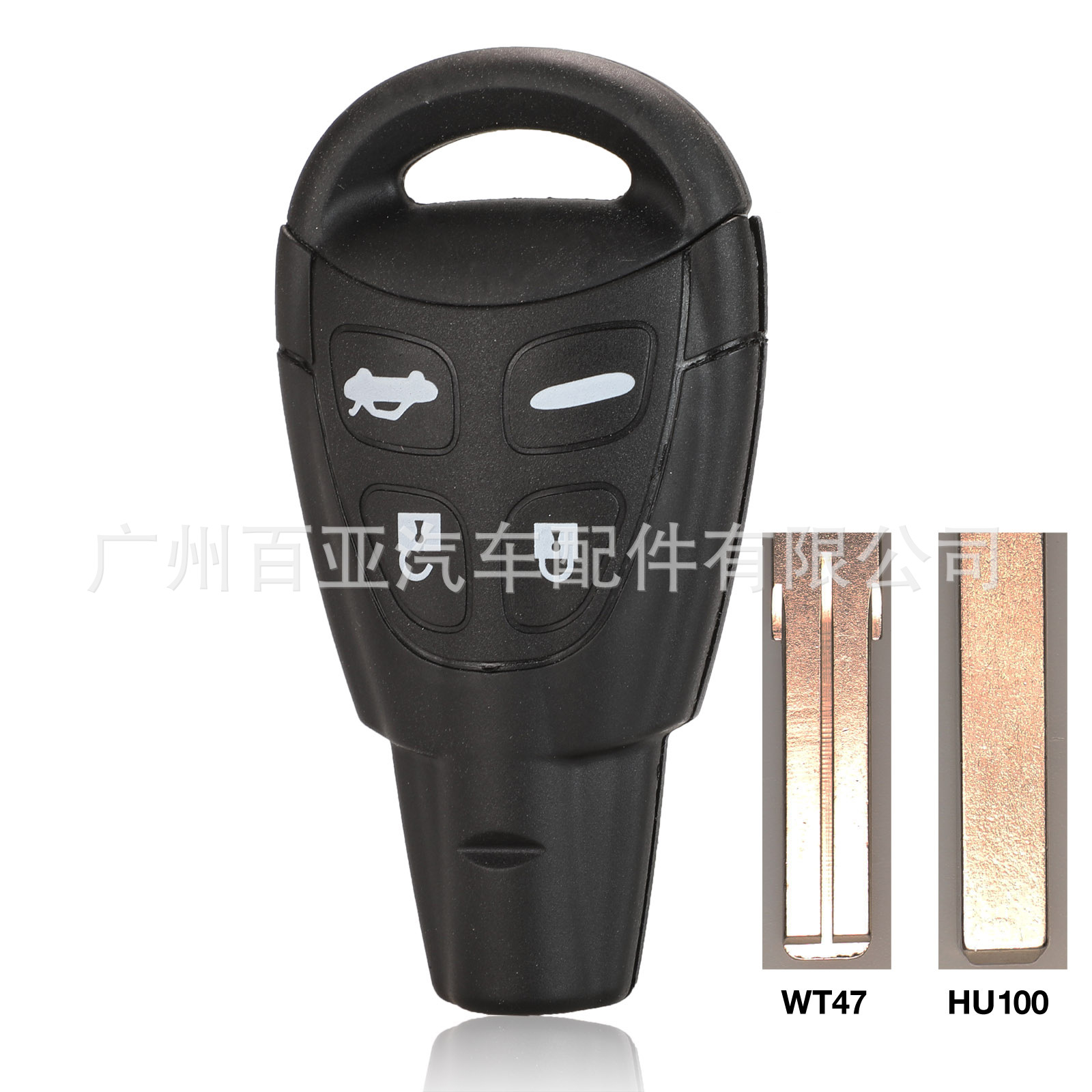 Suitable for Saab 4 key remote control car key 434MHz ID46 chip LTQSAAM433TX