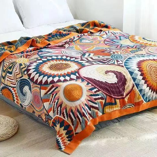 New Cotton Multi-layer Gauze Cotton Cotton Towel Quilt Nap Modern Simple Sofa Towel Soft Cartoon Air Conditioning New Cotton Multi-layer Gauze Cotton Cotton Towel Quilt Nap Modern Simple Sofa Towel Soft Cartoon Air Conditioning