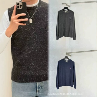 高版本Dio迪AO26SS新款 字母标识刺绣彩点杂纱圆领针织衫