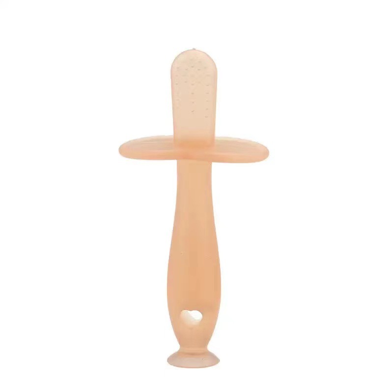 Silicone líquido palillo de dientes para bebés goma de diente para bebés grado alimenticio pegamento de mordida resistente a la comida mano palillo de dientes de plata nano con ventosa