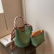 女包女包质感水桶包小众子母格纹设计斜挎包包包女新款款绿野仙踪