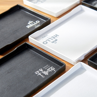 Plastic Tray for Household Tea Cups, Rectangular Tea Cups, Water Cups, Tea Trays, Beauty Salons, Small Hotel Rooms