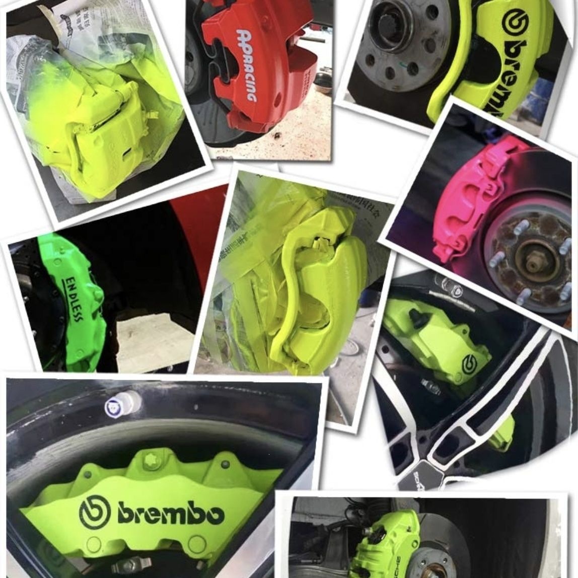 Car Brake Caliper Color Change High-Temperature Resistant Hand-Spray Fluorescent Paint for Automotive Repair Shop Caliper Primer